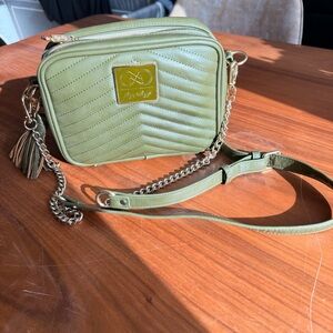 Itzy Ritzy x Chelsea & Cole Olive Green Quilted Crossbody Diaper Bag- Limited